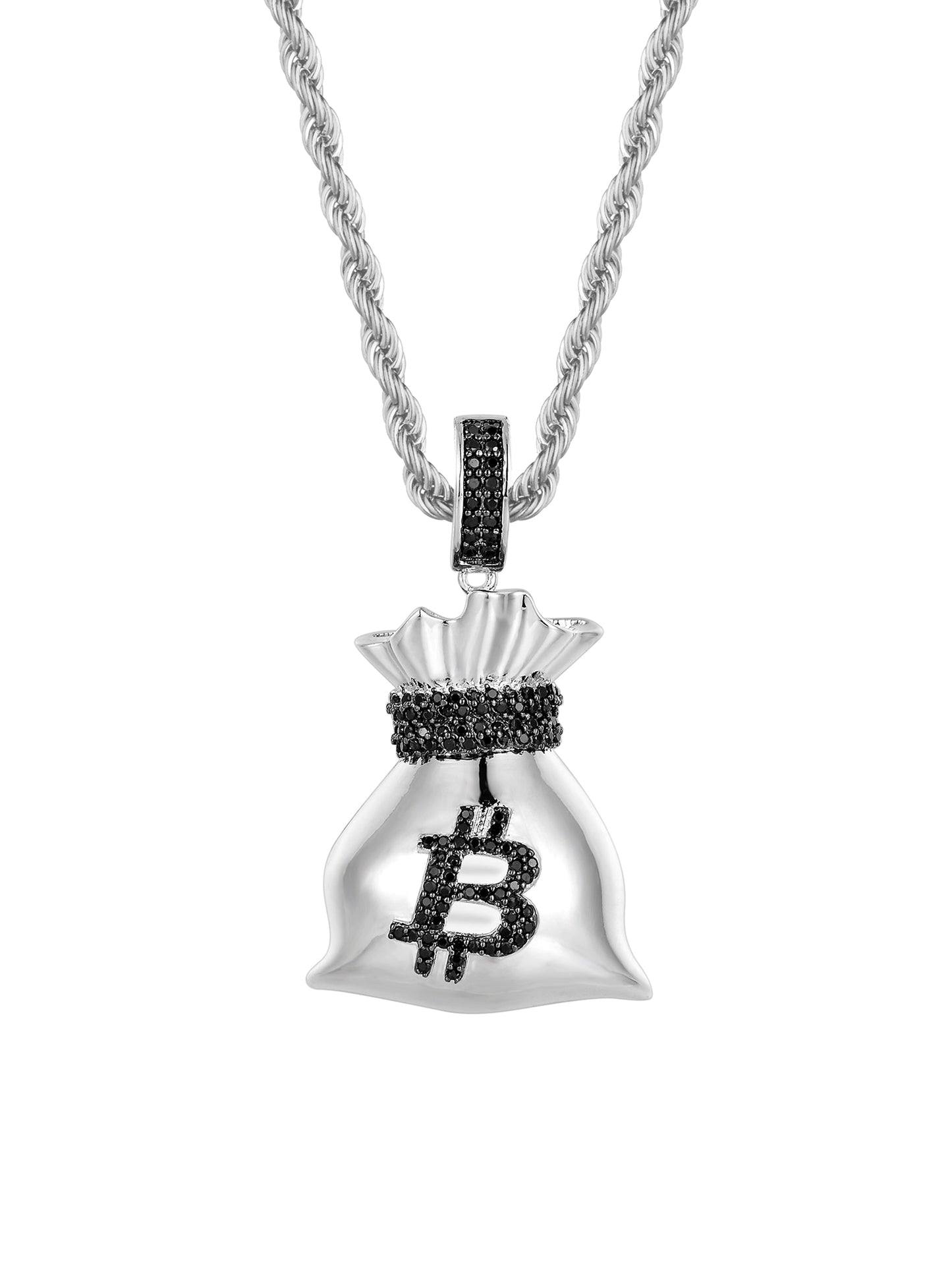 Collana "BITCOIN BAG" Silver