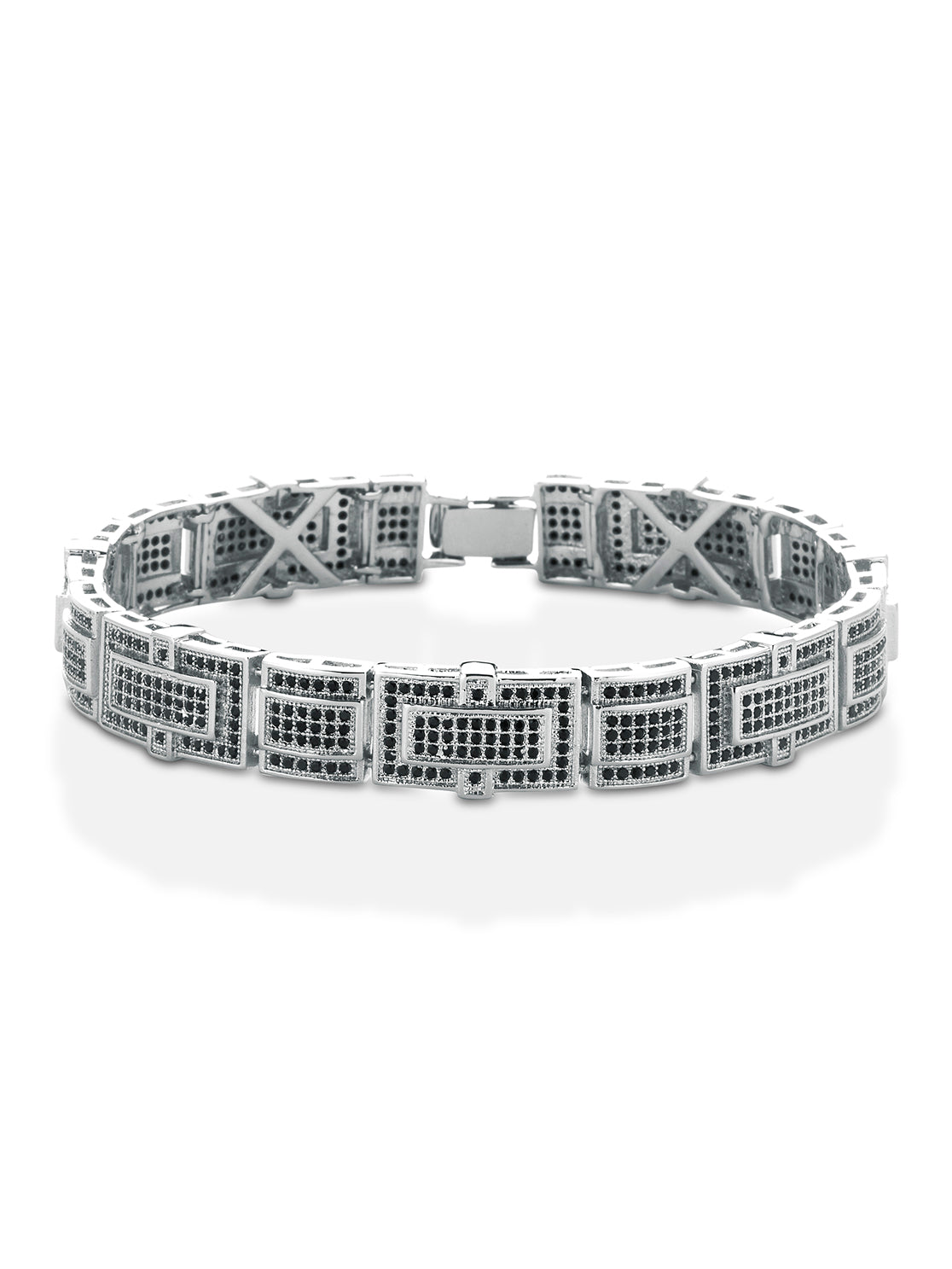 Bracciale "DIAMONDS" Silver-Black