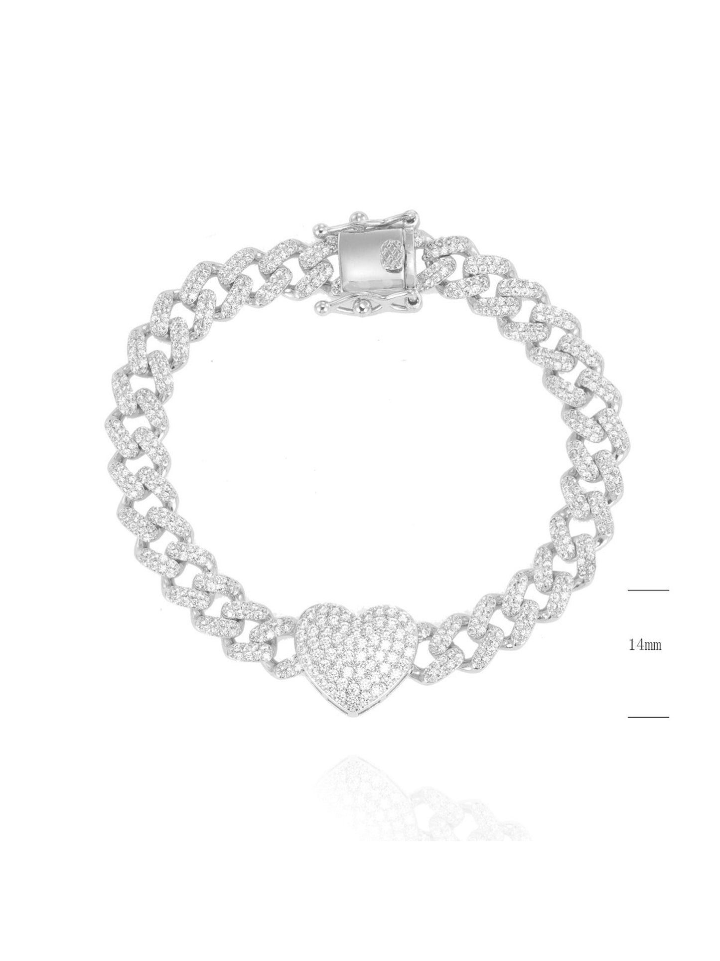 Bracciale "HEART LINK" Silver