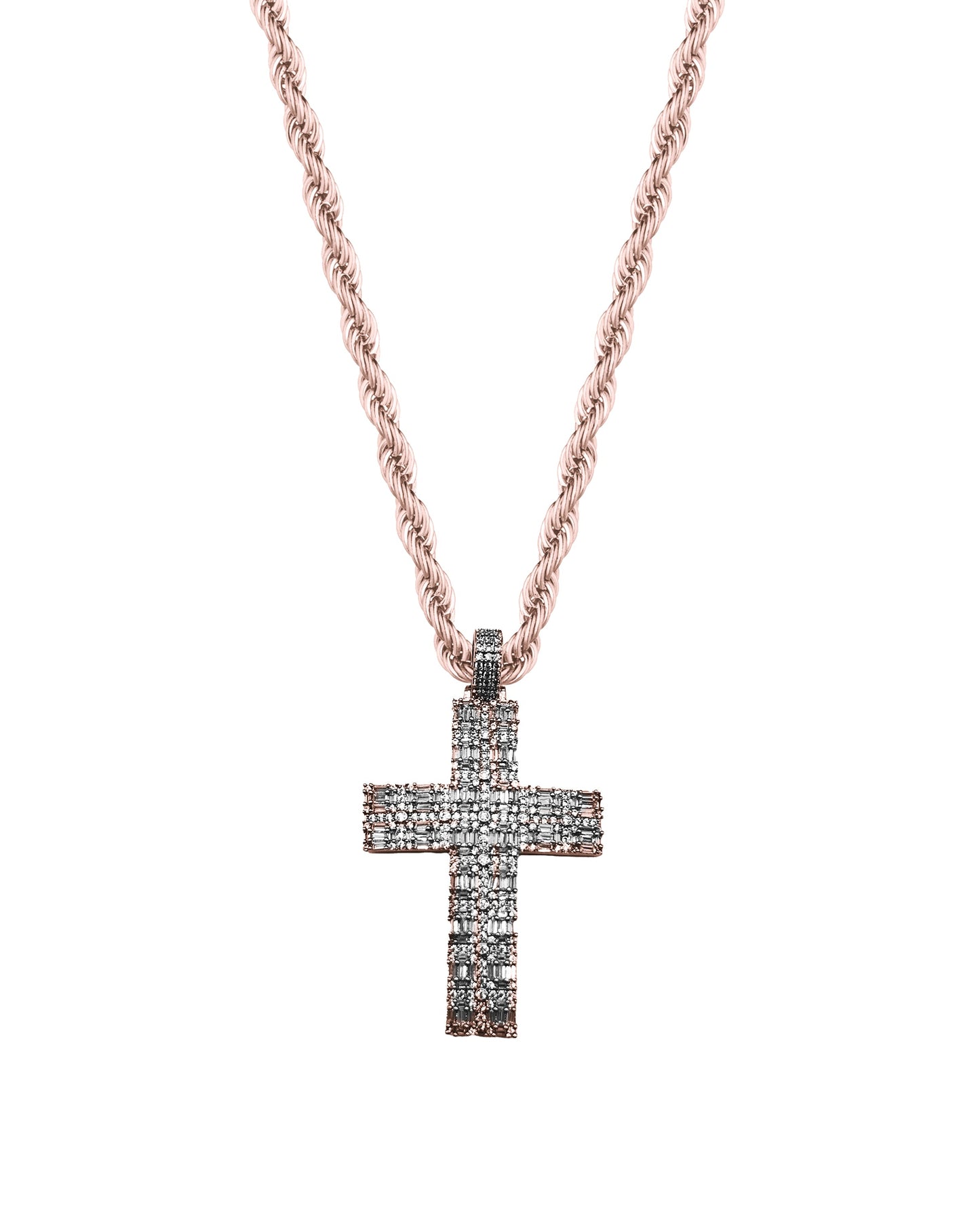 Collana "SIMPLEX CRUCIS" DOUBLE Rose