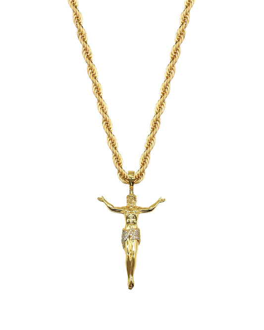 Collana Jesus Gold 3D