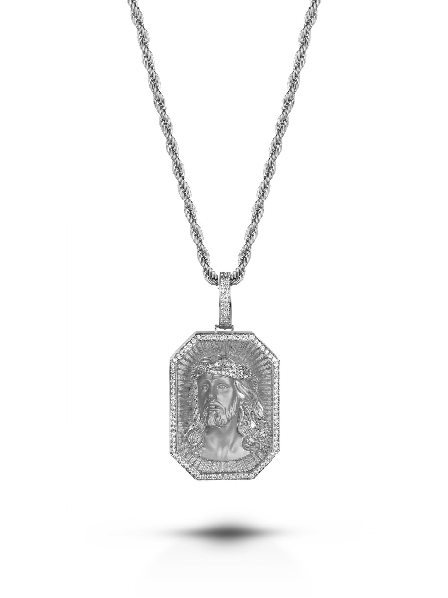 Collana "JESUS PLATE" Silver