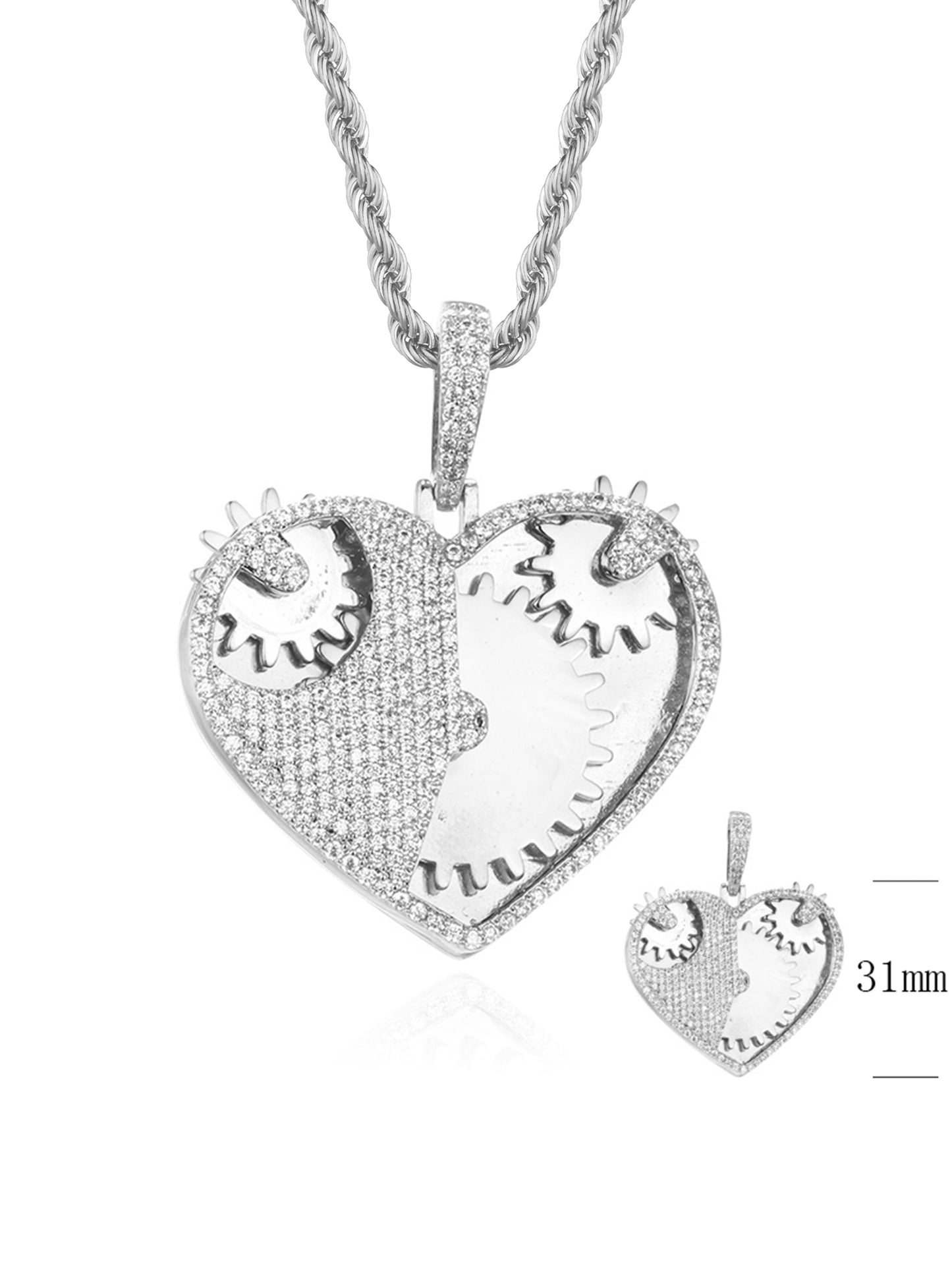 Collana "MECHANICAL HEART" Silver