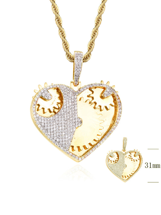 Collana "MECHANICAL HEART" Gold