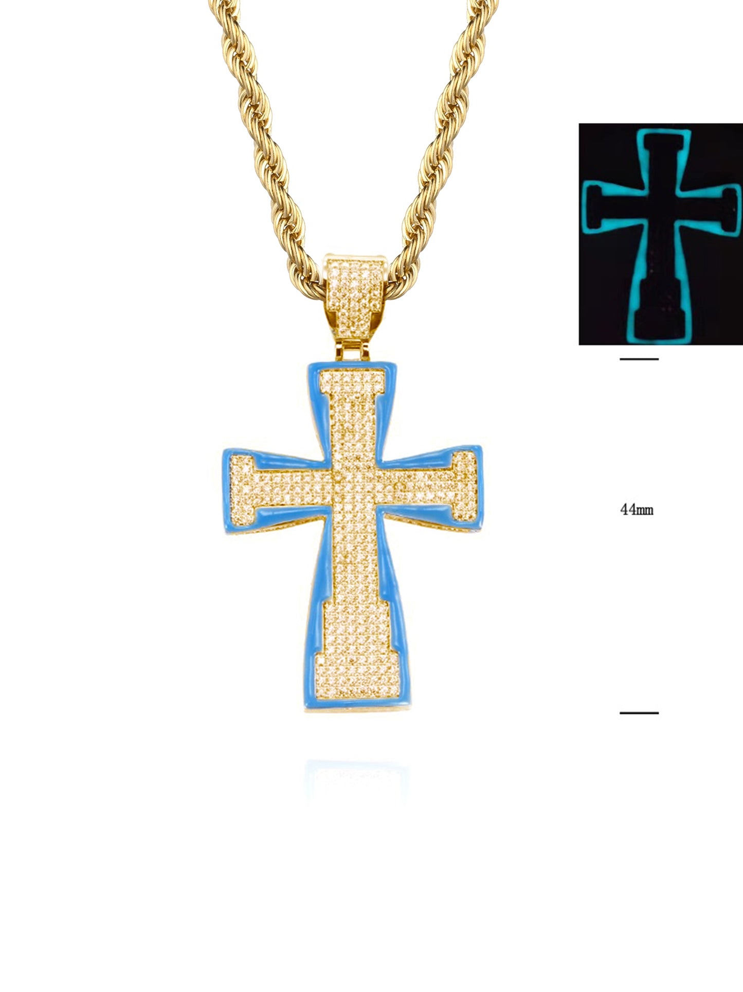 Collana "REFLECTIVE CROSS" Gold