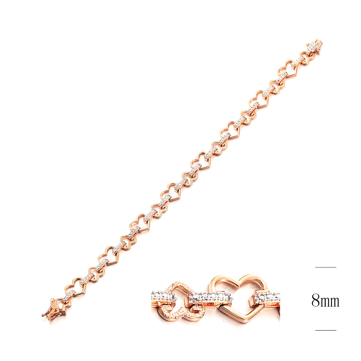 Bracciale "HEART LINK CHAIN"