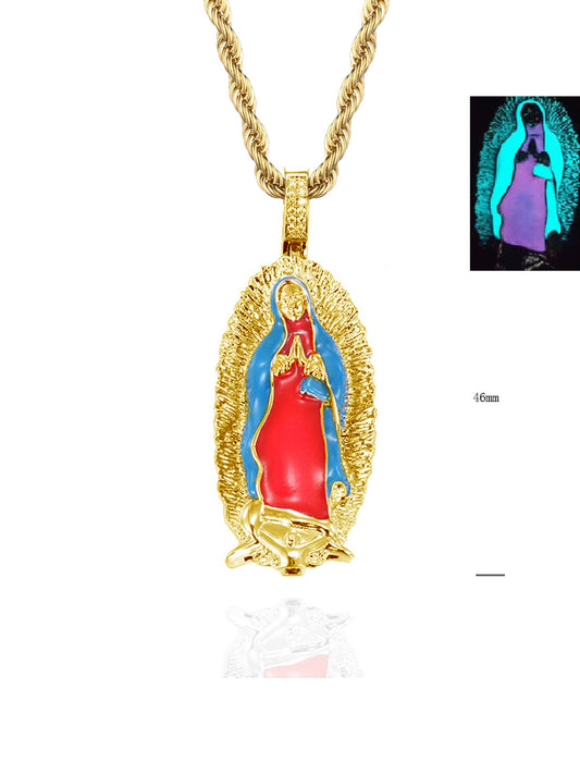 Collana "MADONNA DI GUADALUPE REFLECTIVE" Limited Gold