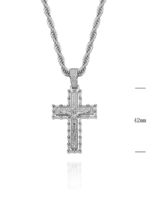 Collana "SQUARE CRUCIFIX" Silver