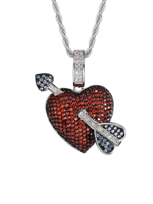 Collana "HEART & ARROW" Silver