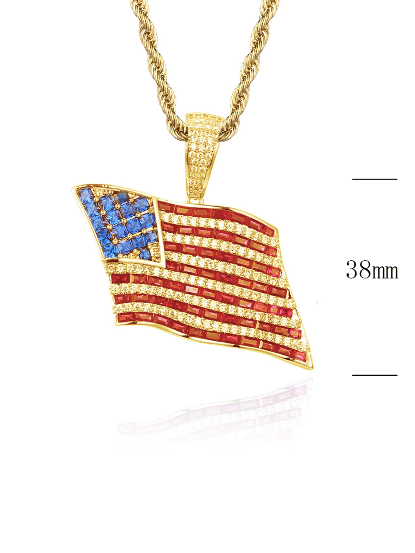 Collana "AMERICAN FLAG" Gold