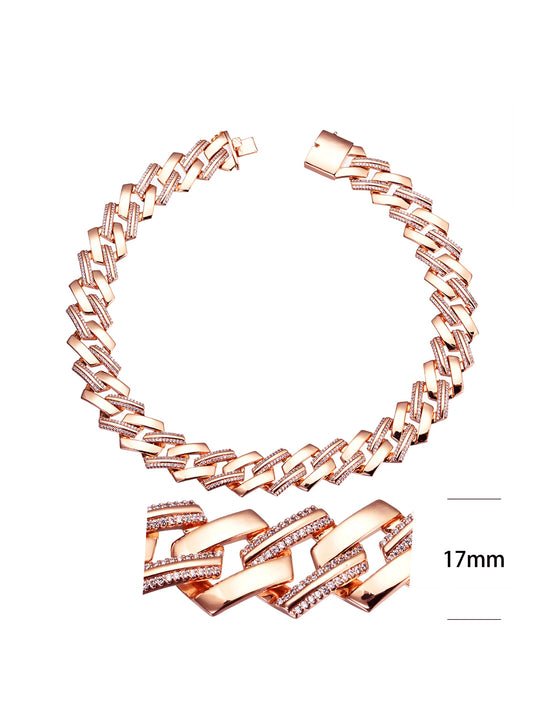 Collana "CUBAN LINK CHAIN-L" Rose