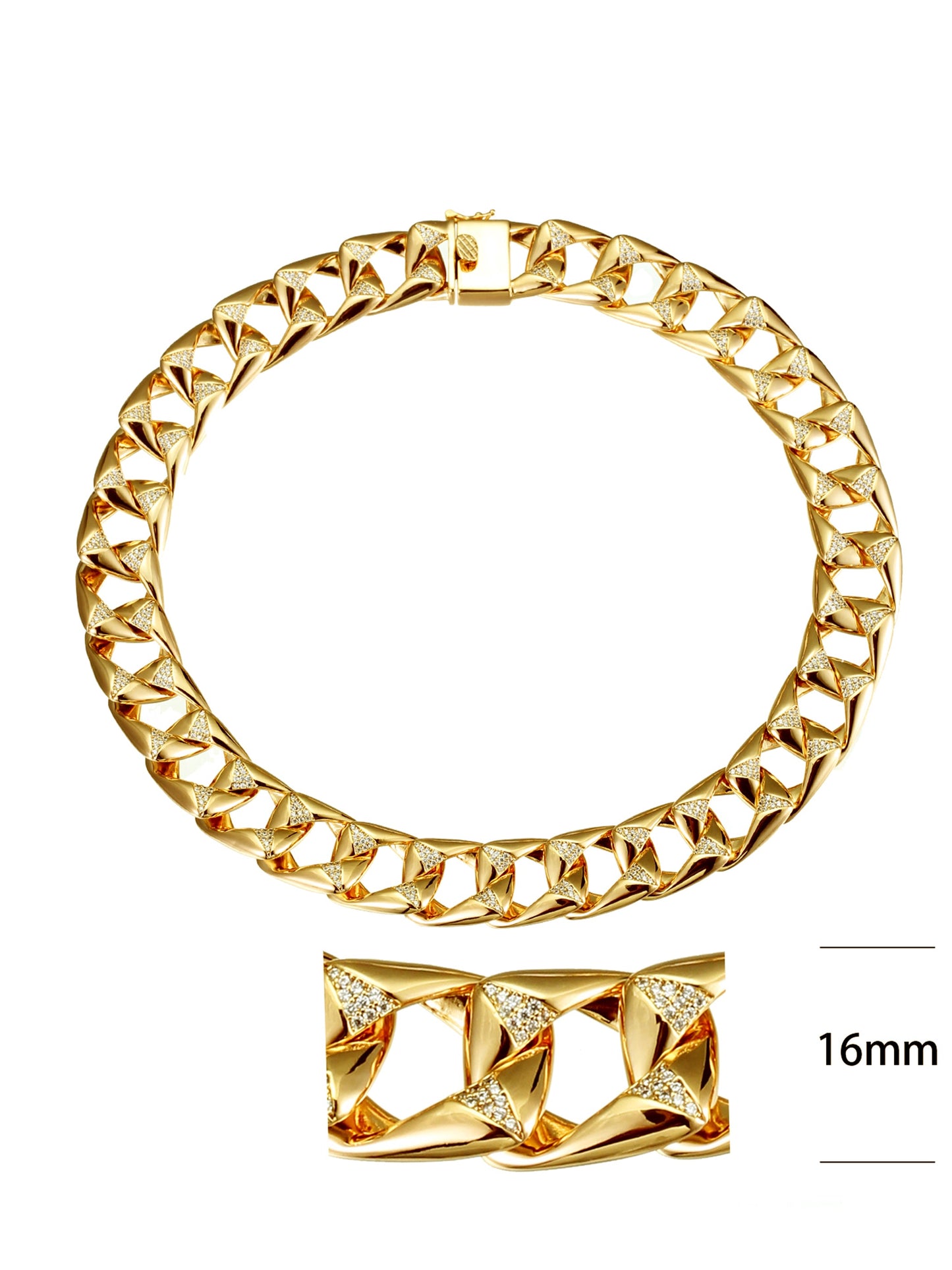 Collana "SQUARE LINK CHAIN" Gold