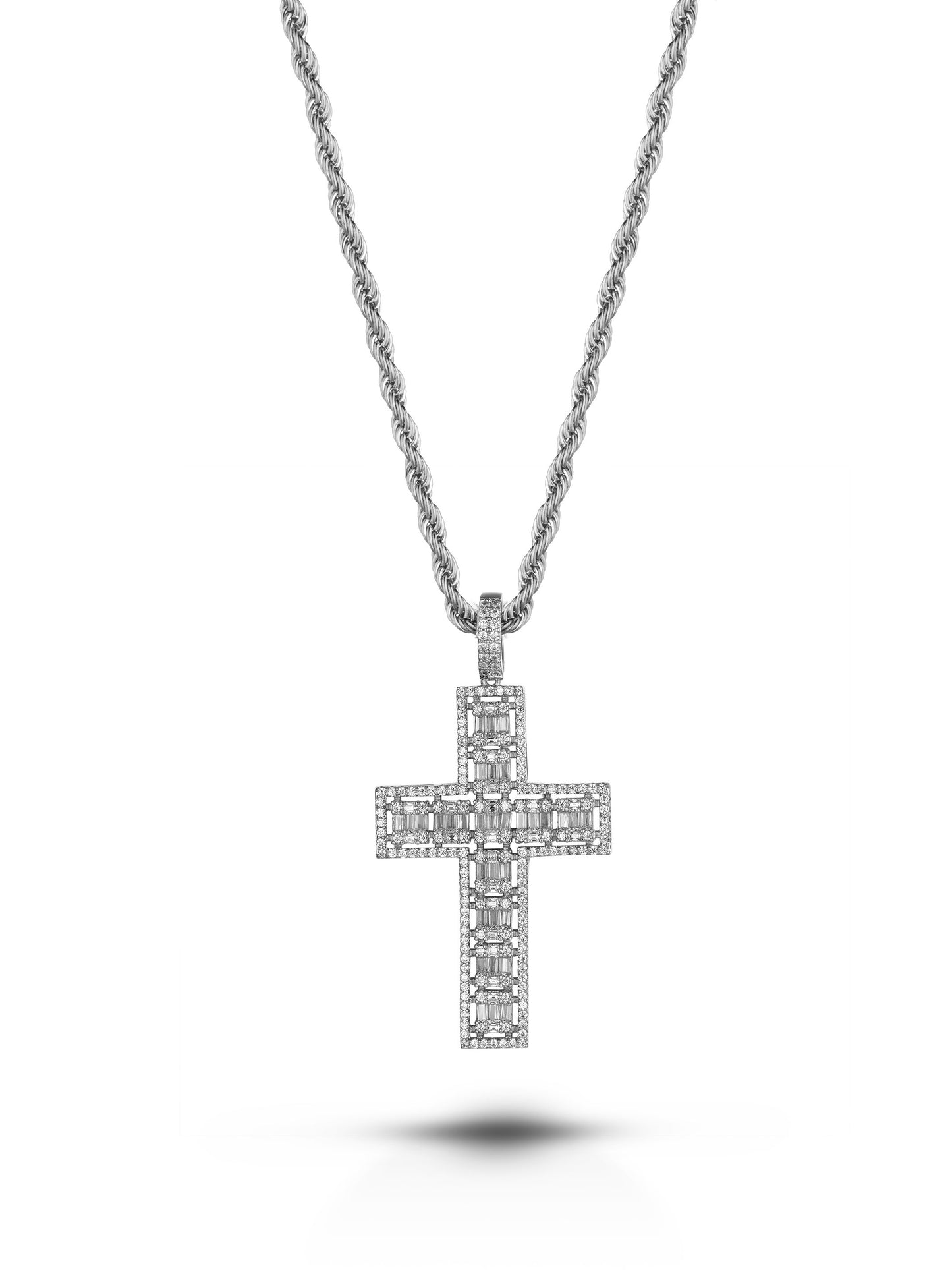 Collana "SQUARE CROSS MEDIUM" Silver