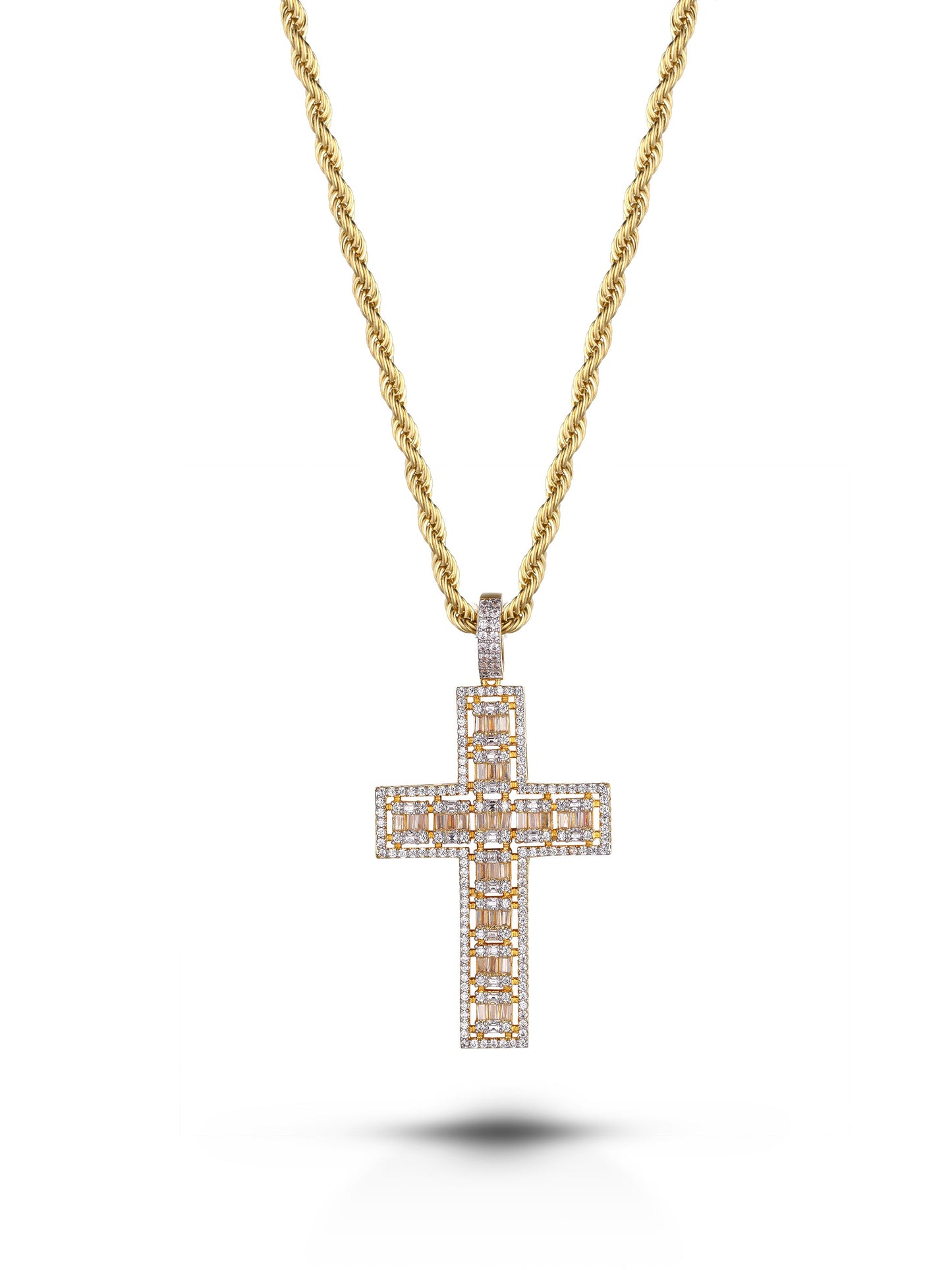 Collana "SQUARE CROSS MEDIUM" Gold