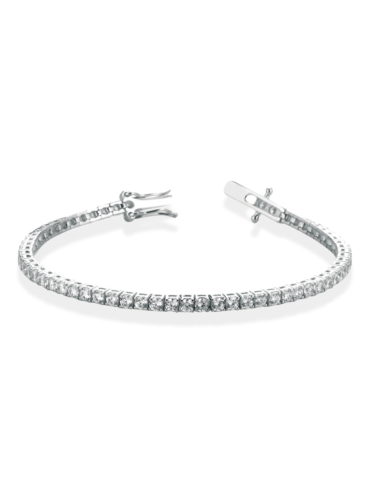 Bracciale "TENNIS" Silver in Argento con pietre bianche