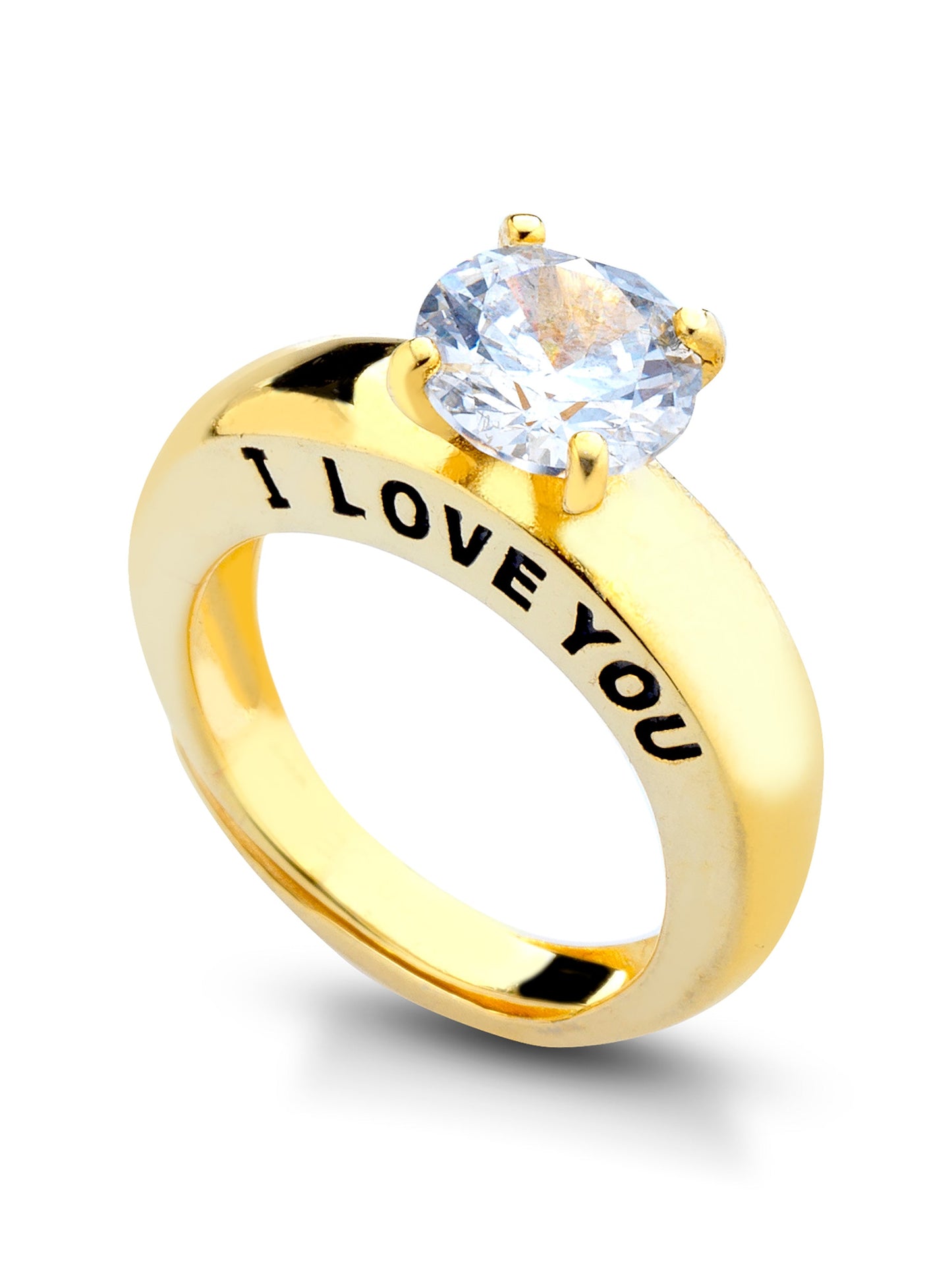 Anello "SOLITARIO I LOVE YOU" Gold