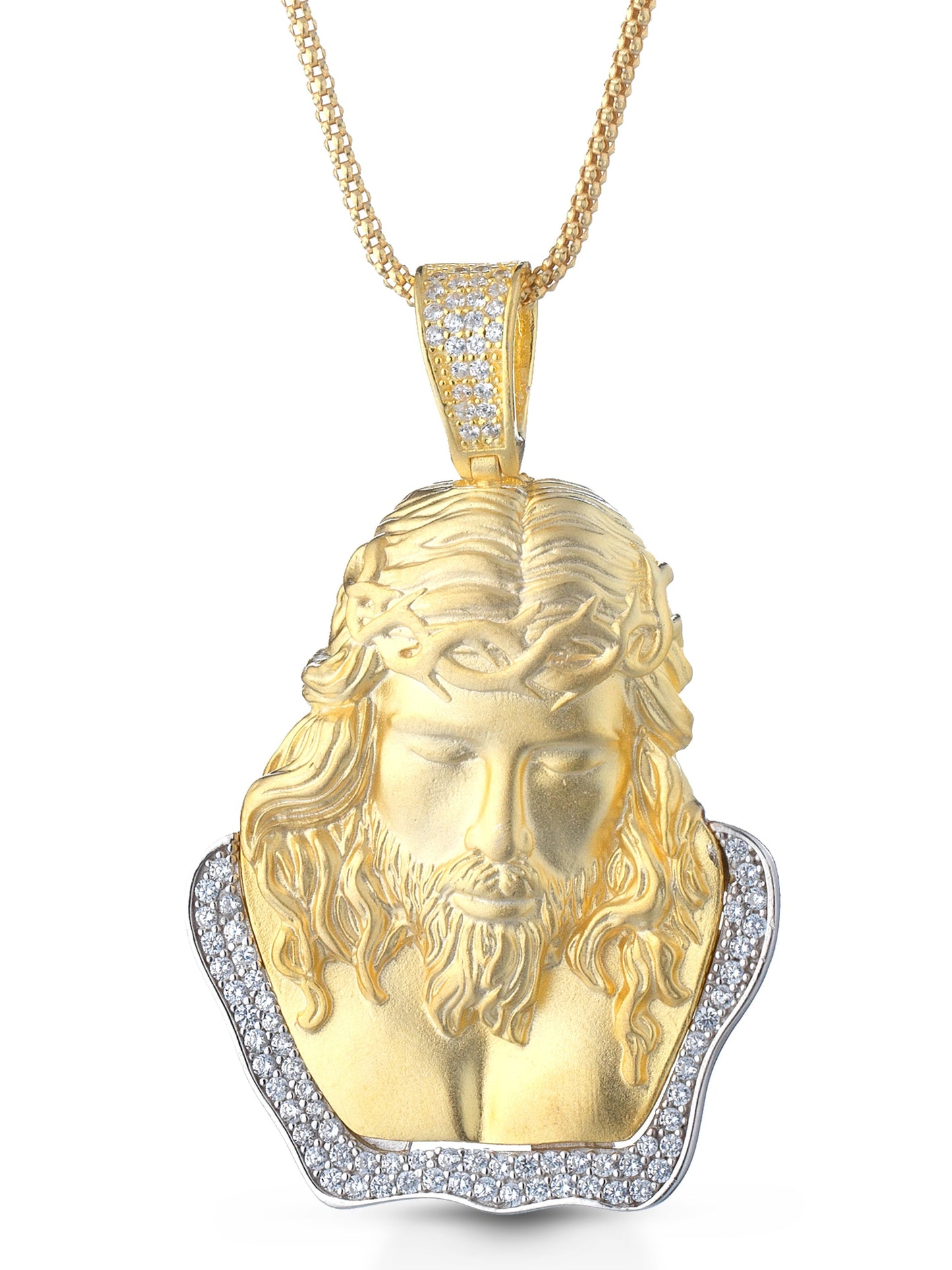 Collana "JESUS FACE PENDANT" Gold