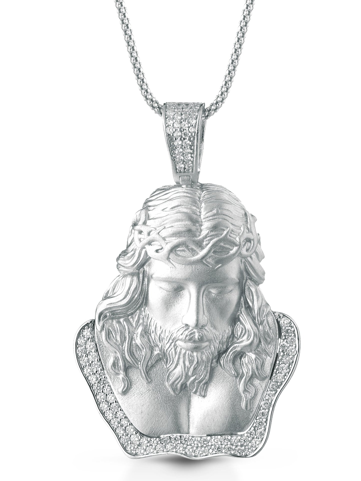 Collana "JESUS FACE PENDANT" Silver