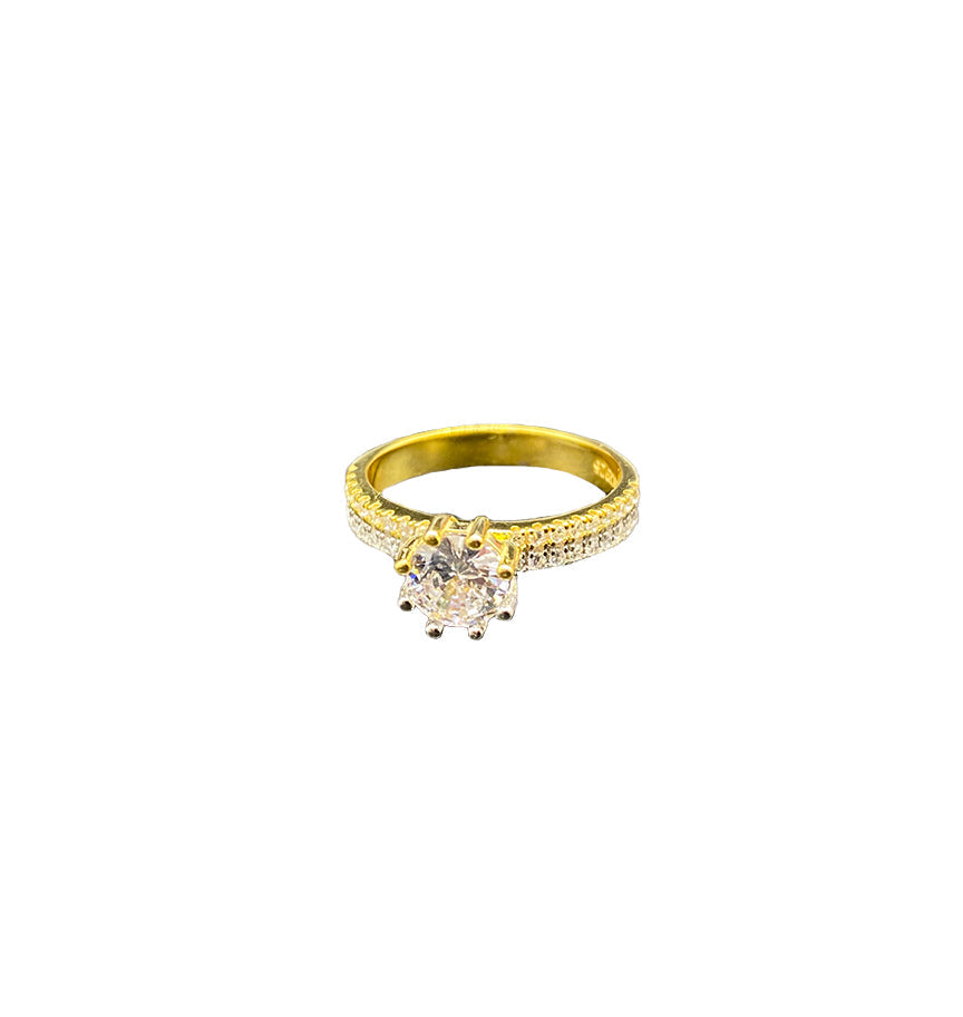 Anello "SOLITARIO FULL" Gold