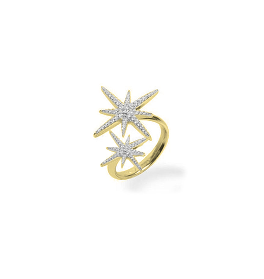 Anello "DOUBLE STAR" Gold