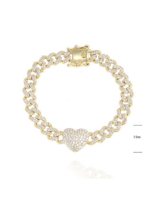 Bracciale "HEART LINK" Gold