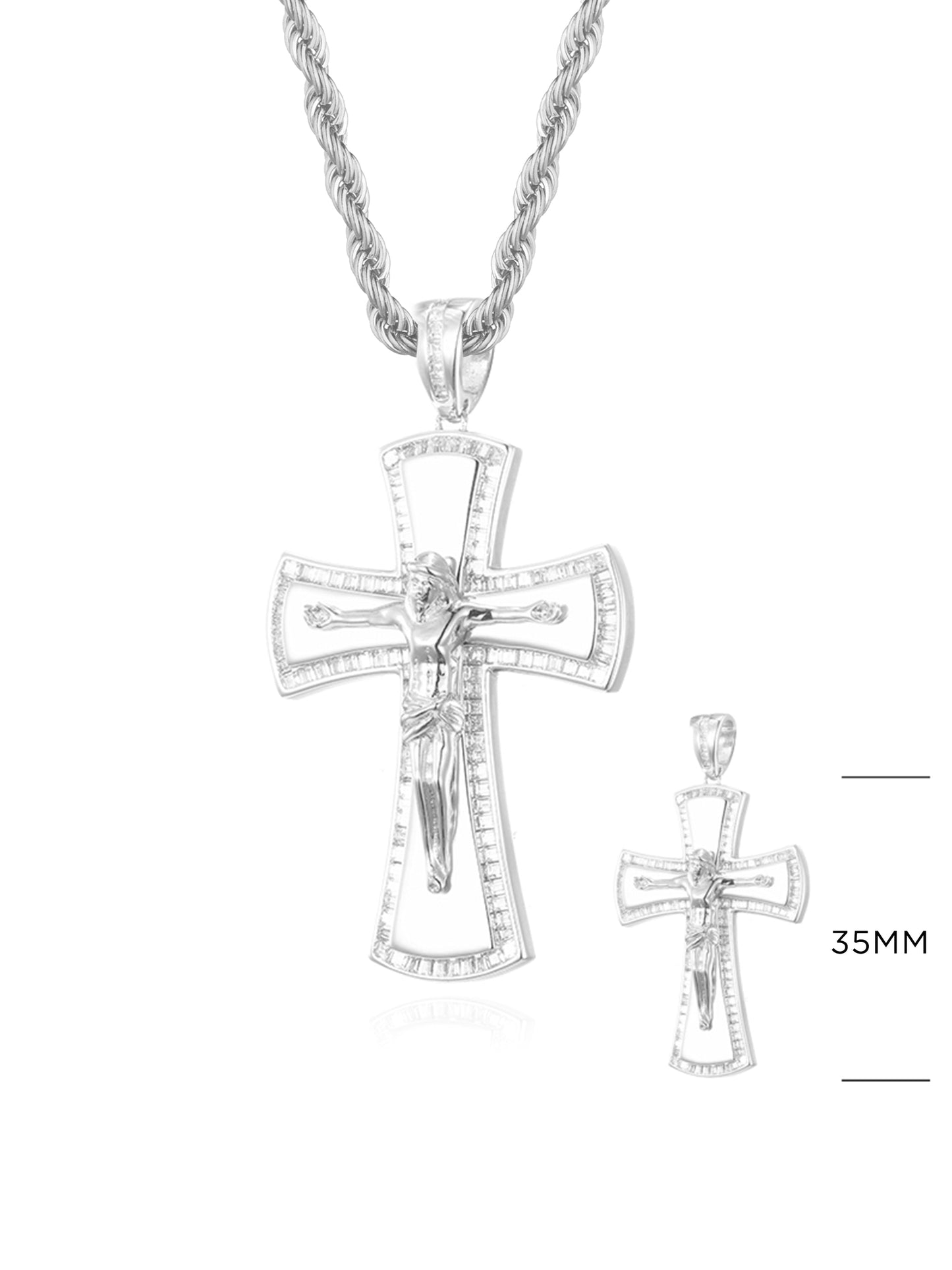 Collana "CROCE DI CRISTO" Silver Small